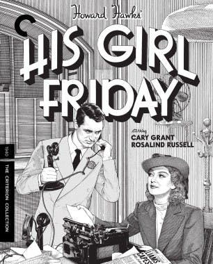 Criterion cover art for His Girl Friday