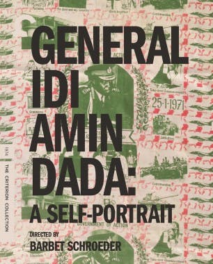 Criterion cover art for General Idi Amin Dada: A Self-Portrait