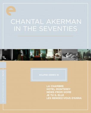 Criterion cover art for Eclipse Series 19: Chantal Akerman in the Seventies